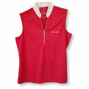 COCOA BEACH Dry Fit Embroidered Tank Top